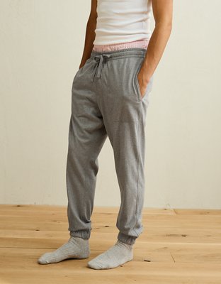 AEO Men's Jersey Jogger - Heather Gray