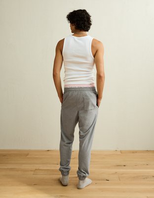 AEO Men's Jersey Jogger - Heather Gray