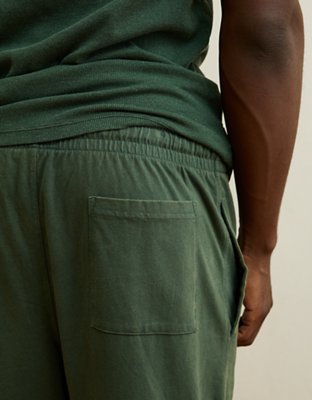 AEO Men's Jersey Jogger - Deep Forest Green