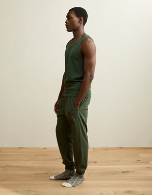 AEO Men's Jersey Jogger - Deep Forest Green