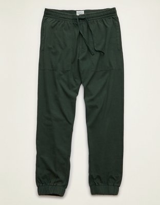 AEO Men's Jersey Jogger - Deep Forest Green