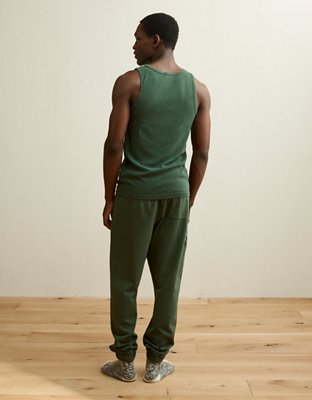 AEO Men's Jersey Jogger - Deep Forest Green