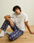 AEO Coors Graphic Flannel PJ Pant - Navy