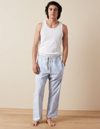 AEO Men's Oxford Lounge Pant - Light Blue
