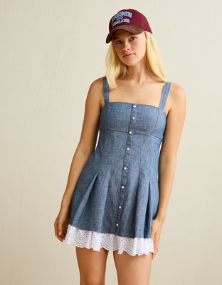 AE Button-Up Mini Dress