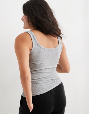 Aerie No BS Tank Top - Medium Heather Gray