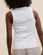 Aerie Unwind Waffle Henley Tank Top - White