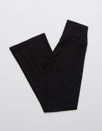 OFFLINE By Aerie OG Cotton High Waisted Flare Legging - True Black