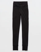 OFFLINE By Aerie Warmup High Waisted Pocket Legging - True Black