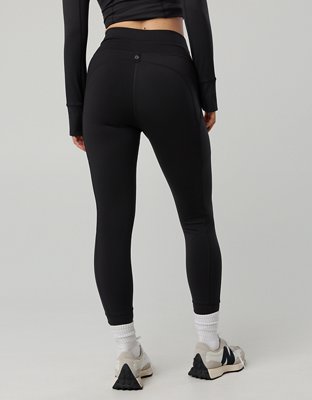 OFFLINE By Aerie Warmup High Waisted Pocket Legging - True Black