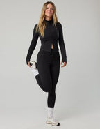 OFFLINE By Aerie Warmup High Waisted Pocket Legging - True Black