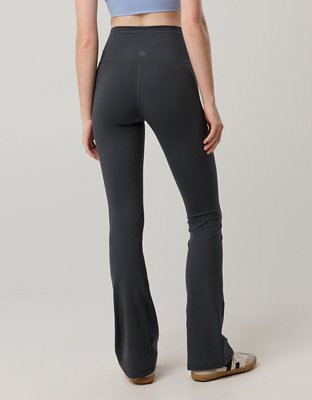 OFFLINE By Aerie The Hugger High Waisted Bootcut Legging - Smoked Gray