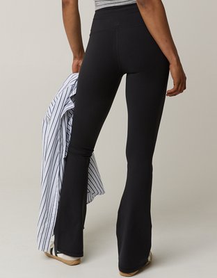 OFFLINE By Aerie The Hugger High Waisted Bootcut Legging - True Black