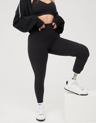 OFFLINE By Aerie The Hugger High Waisted Legging - True Black