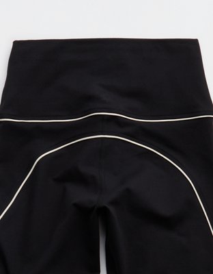 OFFLINE By Aerie The Hugger High Waisted Piping Legging - True Black