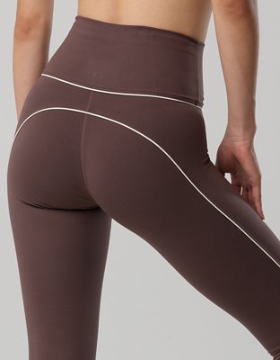 OFFLINE By Aerie The Hugger High Waisted Piping Legging - Relic