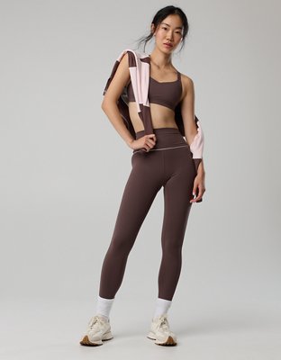 OFFLINE By Aerie The Hugger High Waisted Piping Legging - Relic