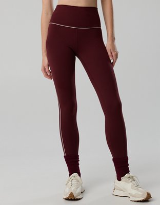 OFFLINE By Aerie The Hugger High Waisted Piping Legging - Royal Berry