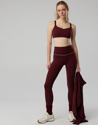 OFFLINE By Aerie The Hugger High Waisted Piping Legging - Royal Berry