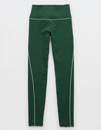 OFFLINE By Aerie The Hugger High Waisted Piping Legging - Rugged Green