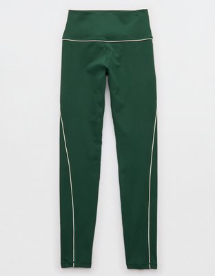 OFFLINE By Aerie The Hugger High Waisted Piping Legging - Rugged Green