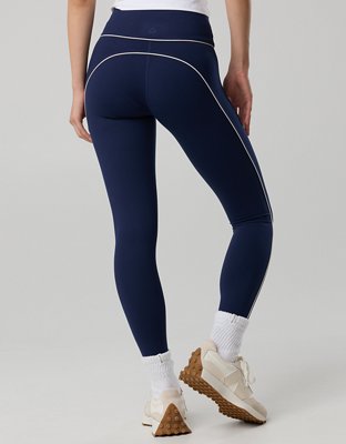OFFLINE By Aerie The Hugger High Waisted Piping Legging - Royal Navy