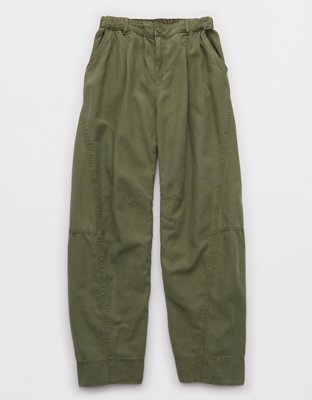Aerie Utility Balloon Chino Pant - Festive Olive
