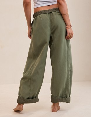 Aerie Utility Balloon Chino Pant - Festive Olive