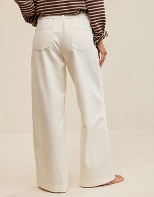 Aerie Daydream Denim Pant - Natural