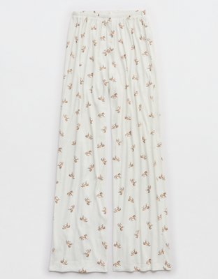 OVERSLEPT by Aerie Pointelle Pant - Cream