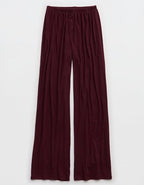 OVERSLEPT by Aerie Pointelle Pant - Royal Berry
