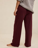 OVERSLEPT by Aerie Pointelle Pant - Royal Berry