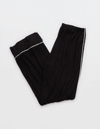 OVERSLEPT by Aerie Real Soft® Piping PJ Pant - True Black
