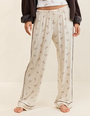 OVERSLEPT by Aerie Real Soft® Piping PJ Pant - Basketweave