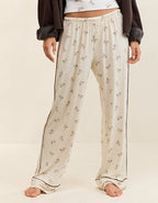 OVERSLEPT by Aerie Real Soft® Piping PJ Pant - Basketweave