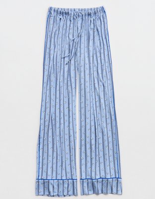 OVERSLEPT by Aerie Real Soft® Piping PJ Pant - Twilight Blue