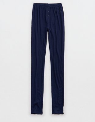 OVERSLEPT by Aerie Pointelle Legging - Navy