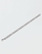 West Coast Jewelry Stainless Steel 8mm Figaro Chain Bracelet - Silver