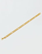 West Coast Jewelry Stainless Steel 8mm Figaro Chain Bracelet - Golden