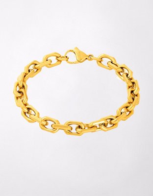 West Coast Jewelry Stainless Steel 8.5mm Link Bracelet - Gold