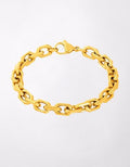 West Coast Jewelry Stainless Steel 8.5mm Link Bracelet - Gold
