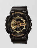 Casio G-Shock XL Analog Digital Resin Gold/Black Watch - Black