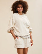 Aerie Go-To Fleece Short - Heather Frost