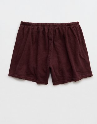 Aerie It's Casual Knit Slub Short - Royal Berry