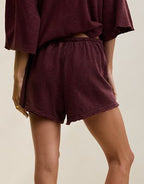 Aerie It's Casual Knit Slub Short - Royal Berry