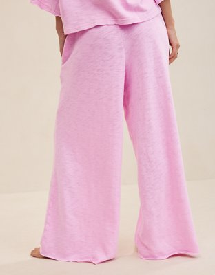Aerie It's Casual Knit Slub Trouser - Violet Willow