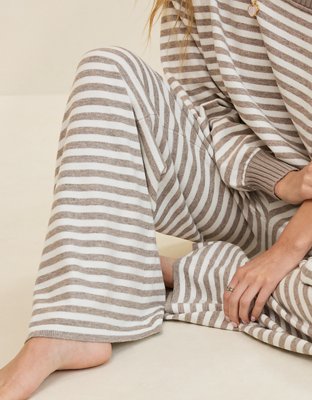 Aerie Sunday Soft Trouser - Heathered Taupe