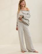 Aerie Sunday Soft Trouser - Heathered Taupe