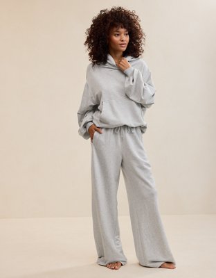 Aerie Jet Setter Trouser - Medium Heather Gray