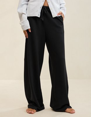 Aerie Jet Setter Trouser - True Black